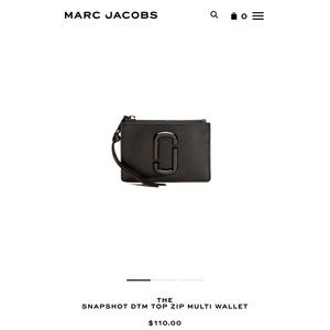 Marc Jacobs “The Snapshot DTM” Top Zip Multi Wallet